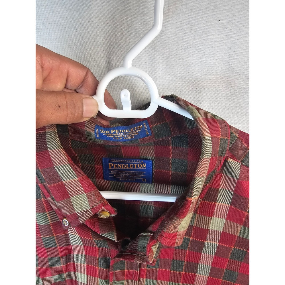 Pendleton Sir Pendleton Wool Plaid Button Down Sh… - image 4